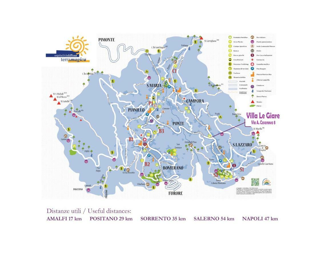 Villa Le Giare Ospitalita Diffusa Agerola Exteriör bild